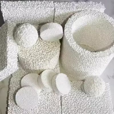 カスタマイズされたデザイン アルミナ泡セラミックフィルタープレート 鋳造 セラミック泡フィルターブロック