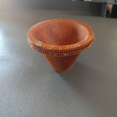 0.2KG 1-1.5mmフィルターディスク 耐火繊維フィルターメッシュ スチールメッシュキャップ